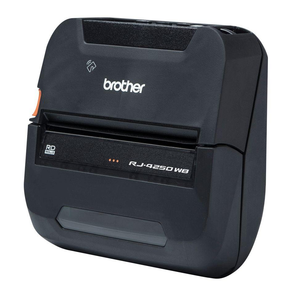 Impressora Térmica Portátil de Etiquetas e Talões BROTHER RJ-4250WB (Com fios e sem fios - Preto), miniatura 2