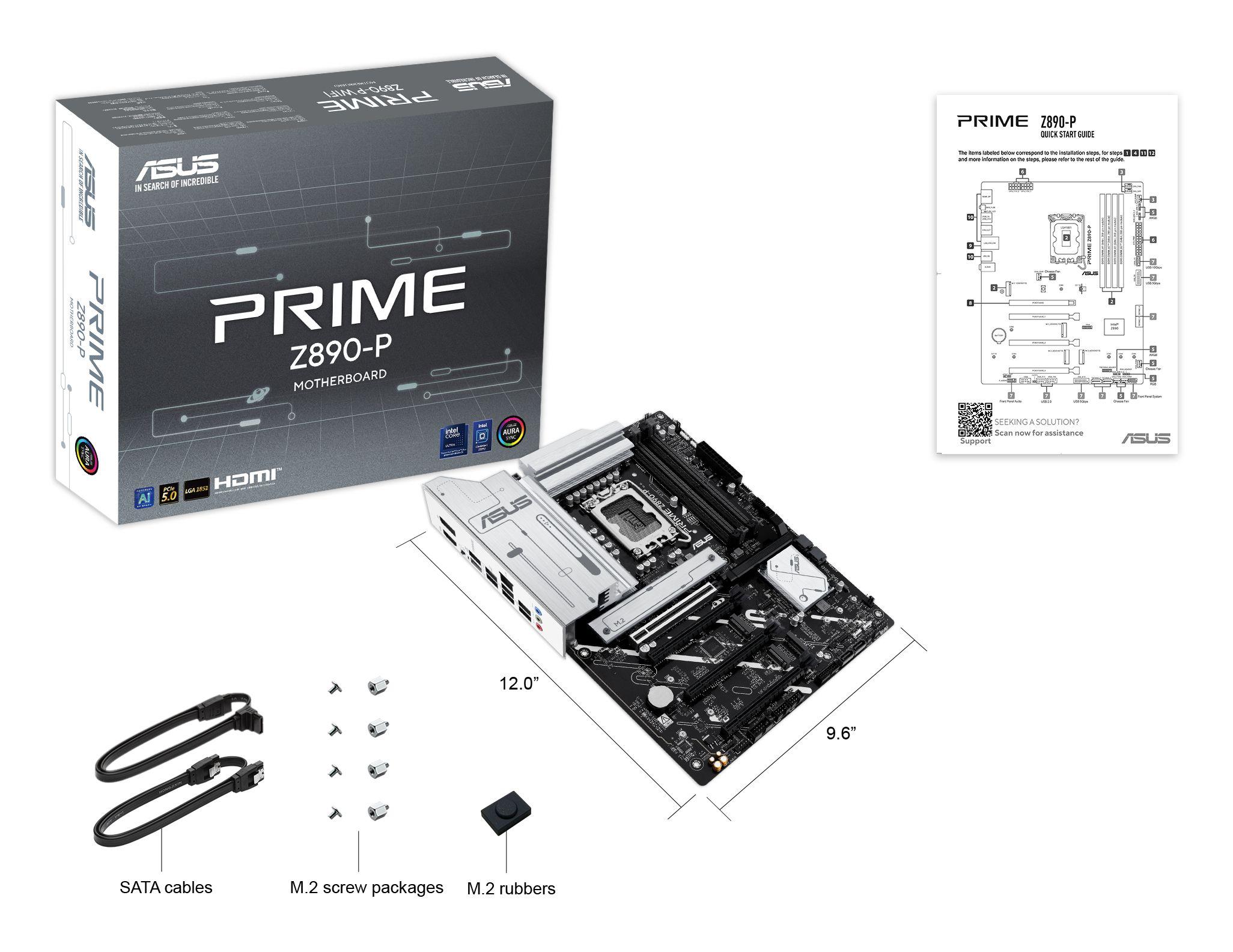 Motherboard ASUS PRIME Z890-P (LGA 1851 (Socket V1) - Intel Core Ultra - ATX - Preto), miniatura 7