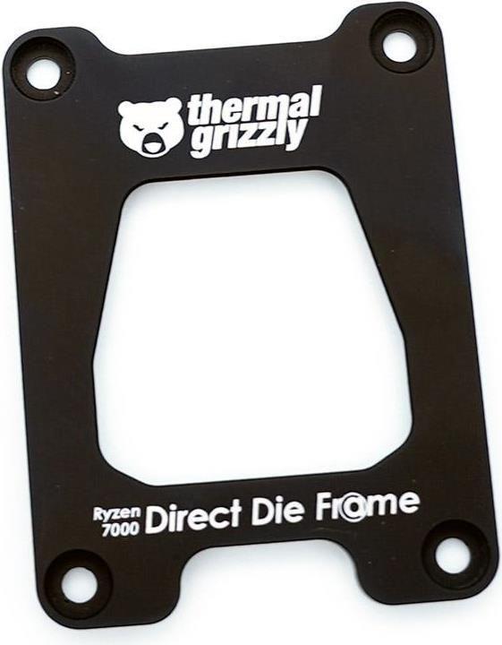 Suporte de Montagem THERMAL GRIZZLY Ryzen 7000 Direct Die Frame (AM5 - AMD Ryzen 7000 Series - Alumínio - Preto)