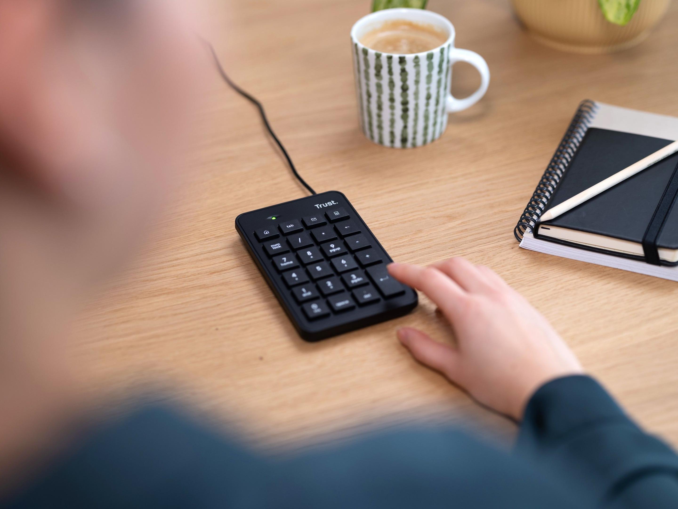 Teclado TRUST Xalas 22221 (Membrana - USB - Sim, 5 - Preto) — miniatura 6