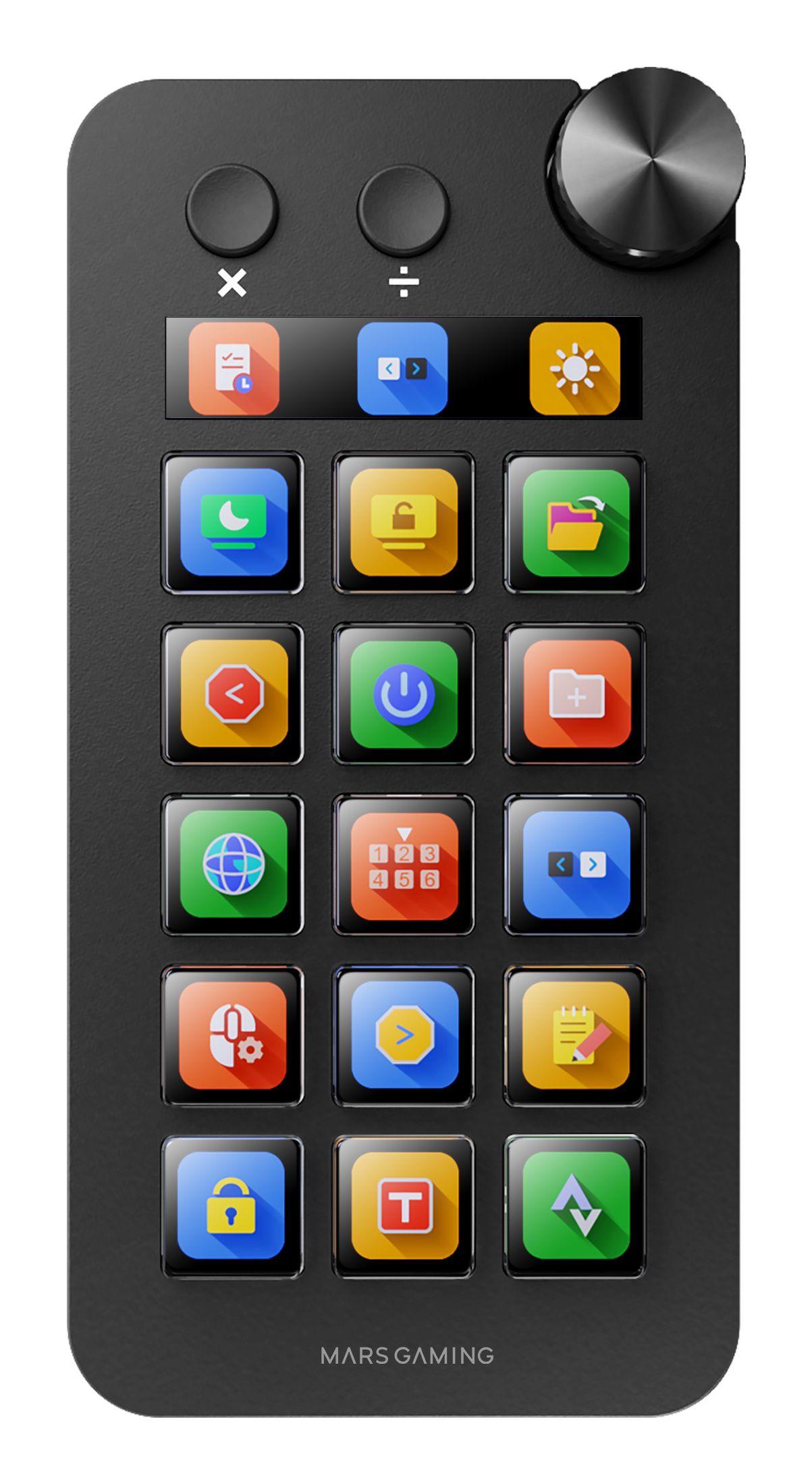 Control Deck MARS GAMING MSD-NEO (USB Tipo-C - Preto)