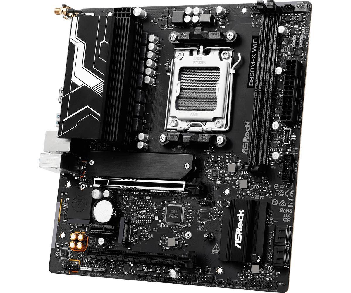 Motherboard ASROCK B850M-X WiFi R2.0 (AM5 - micro-ATX - DDR5-SDRAM - Preto), miniatura 5
