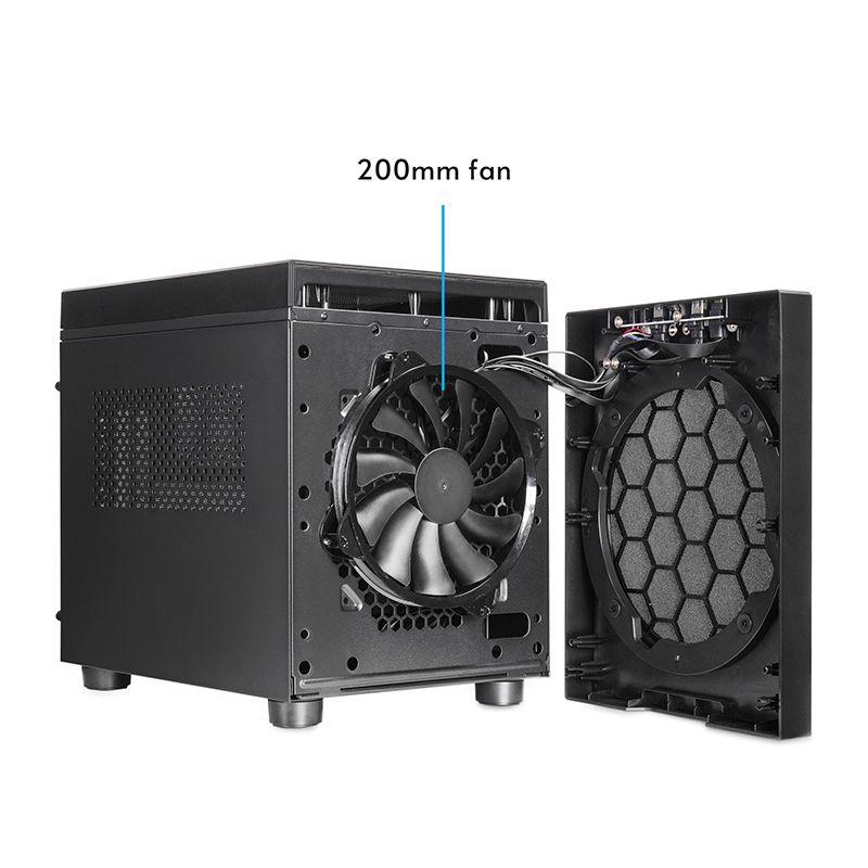 Caixa de Computador Cubo CHIEFTEC CI-03B-OP (Micro ATX, Mini-ATX - Cubo - 16 cm - Preto) — miniatura 14