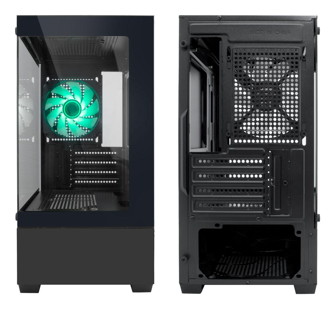 Caixa de Computador COOLBOX GM200 Vision Lite (Micro ATX, Mini-ITX - Micro Tower - Aço, vidro temperado - Preto) — miniatura 4