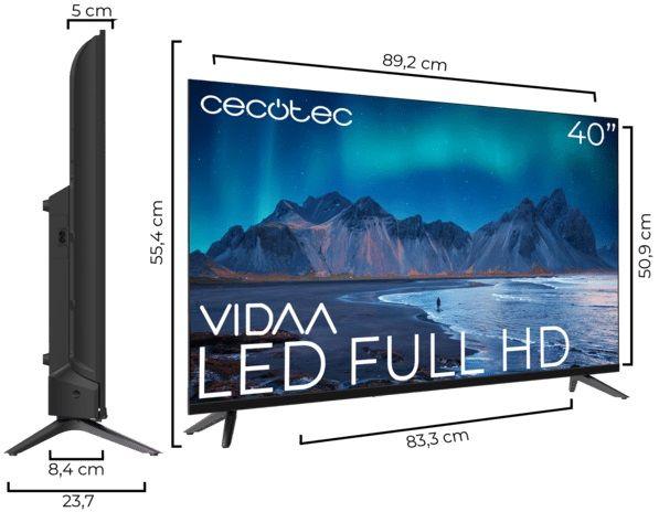 Televisão CECOTEC TV A5 Series ALF50040 (40" - LED - Full HD - Preto), miniatura 3