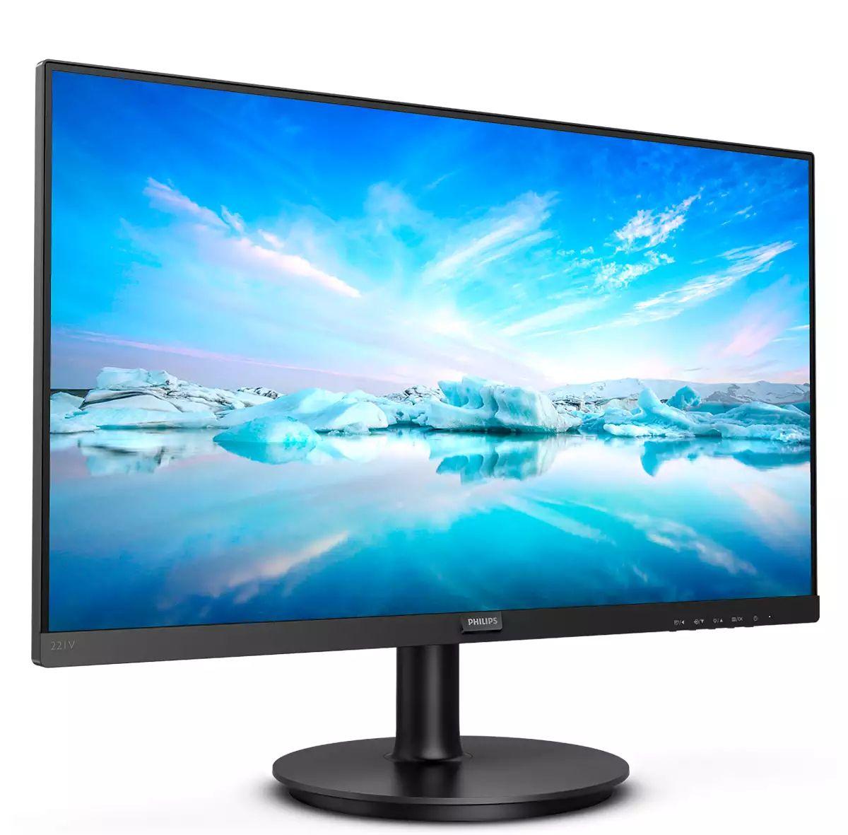 Monitor PHILIPS 221V8/00 (21,5" - VA - 75 Hz - Preto) — miniatura 2