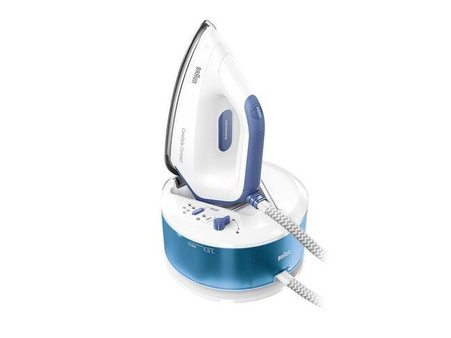 Centro de Engomar BRAUN CareStyle Compact IS 2143BL (2400 W - 1,5 l - 6 bar - Branco/Azul)