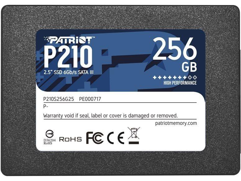 SSD PATRIOT P210 (256 GB - SATA III - 2,5" - Preto), miniatura 2