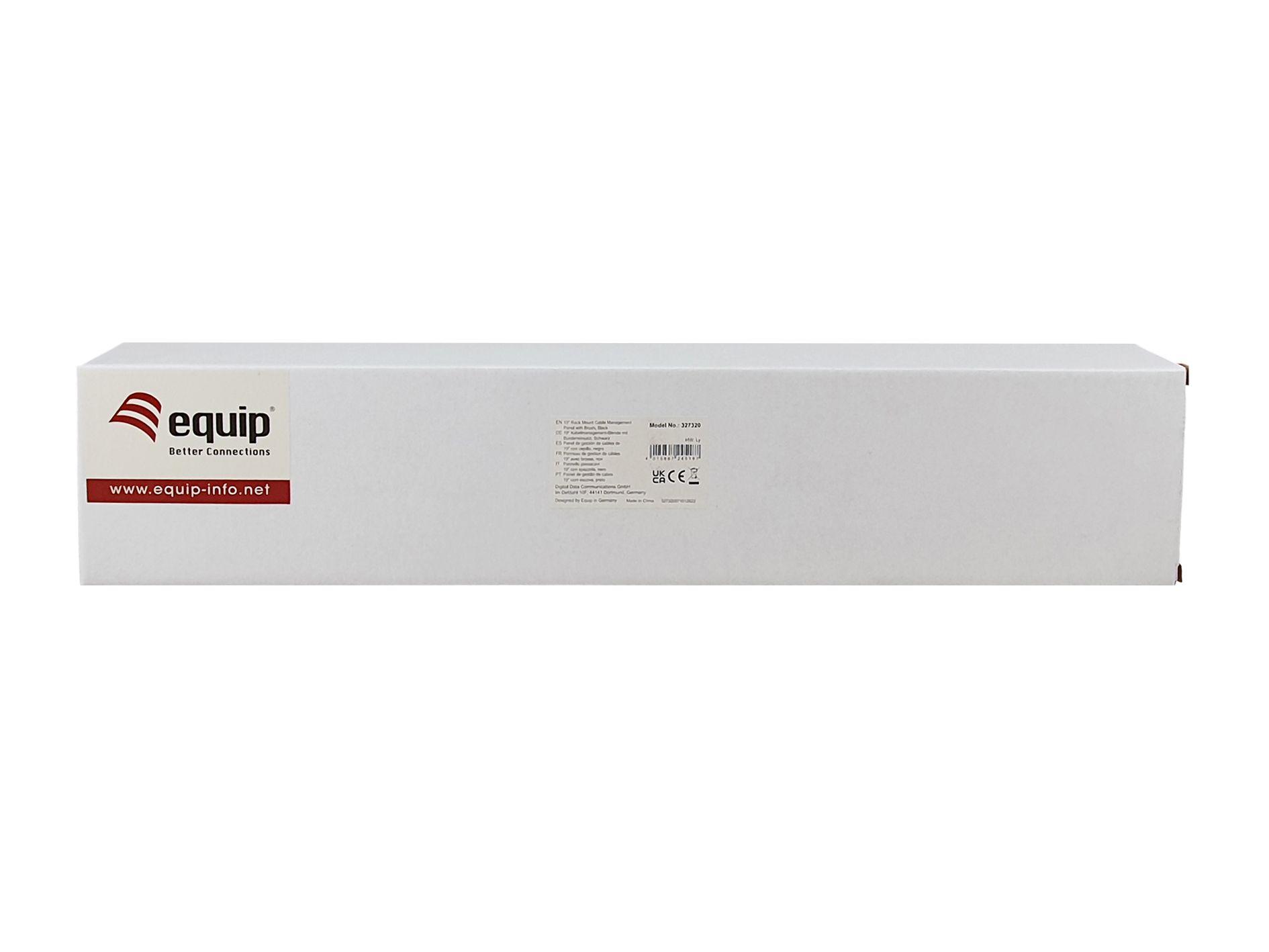 Painel de Gestão de Cabos EQUIP 327320 (19" - 1U - 5 Anéis - Preto), miniatura 4