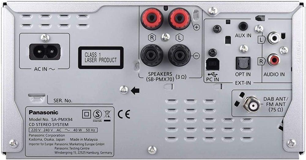 Micro Sistema de Áudio PANASONIC SC-PMX94EG-S (40 W - Preto e Prateado) — miniatura 4