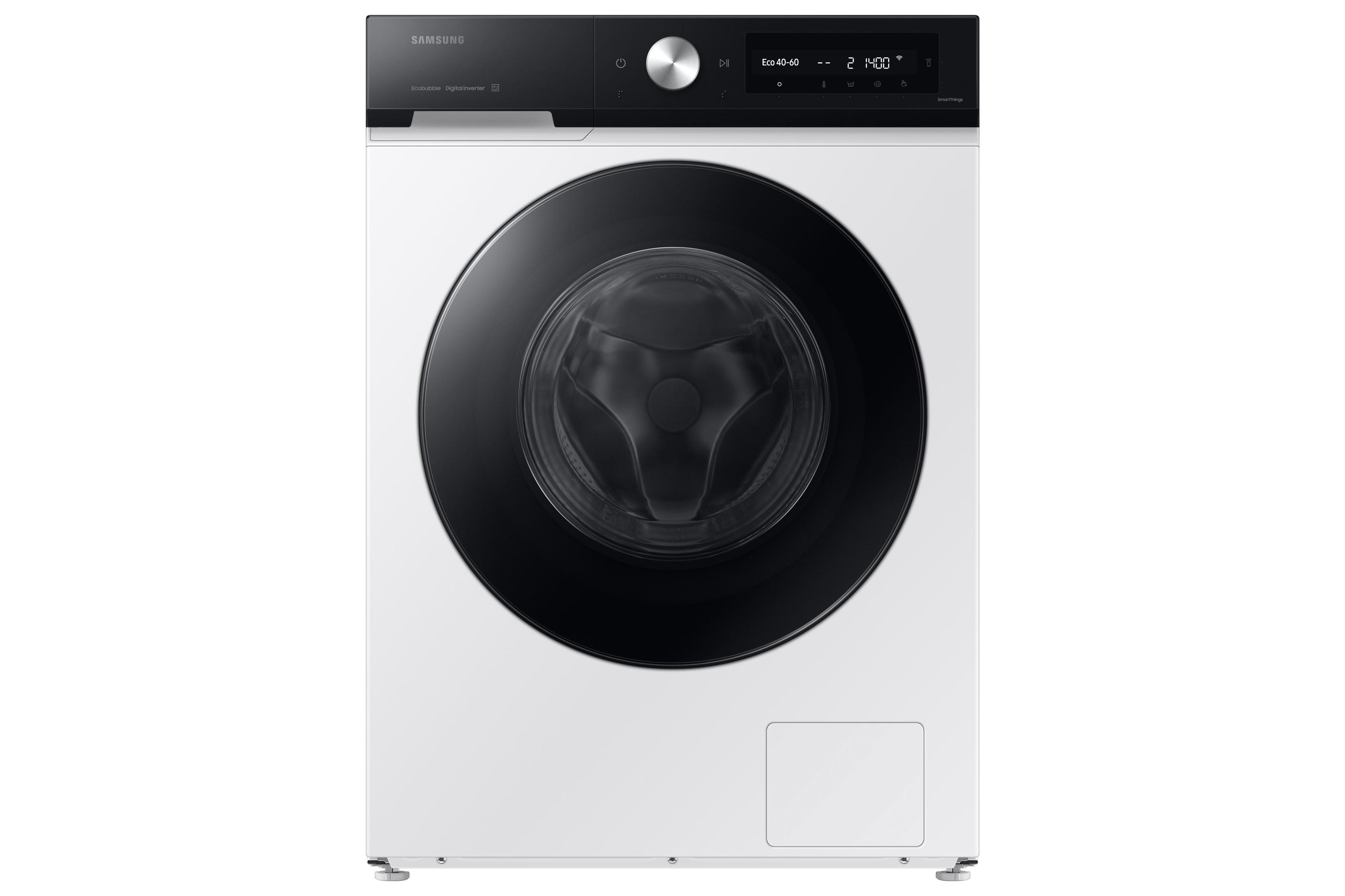 Máquina de Lavar Roupa Independente SAMSUNG WW90DB7U94GEU3 (1400 RPM - B - A - Branco)