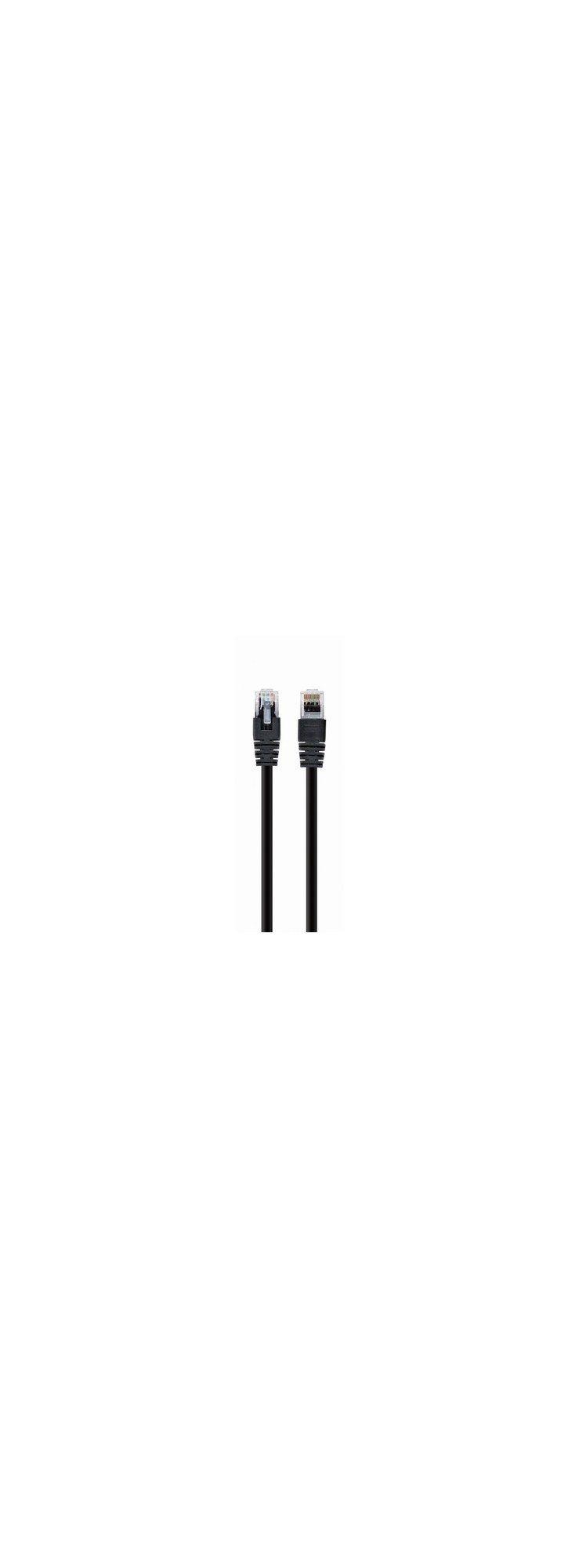 Cabo de Rede GEMBIRD PP6U-0.25M/BK (0,25 m - Cat6 - RJ-45 - Preto)