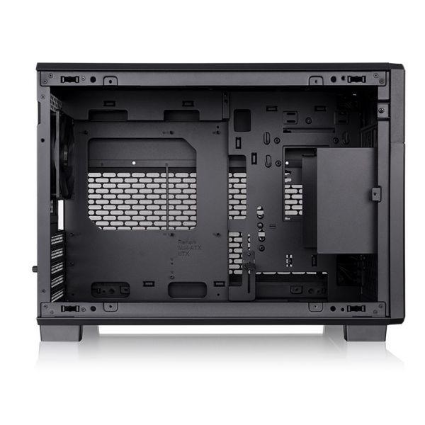 Caixa PC Mini Tower THERMALTAKE TR200 (Mini-ITX, Micro-ATX - PS2 - 2.5" - Preto) — miniatura 2