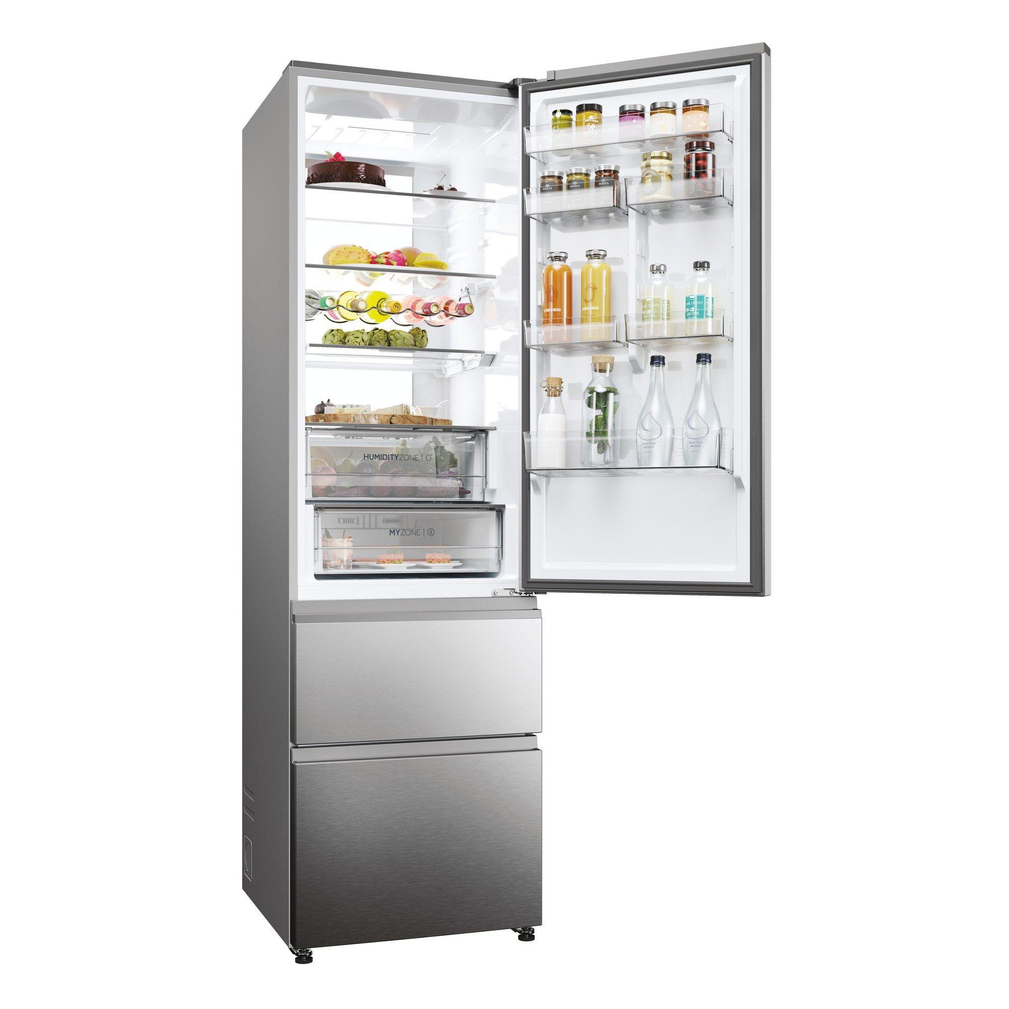 Frigorífico Combinado Independente HAIER HTW7620ANMG (414 L - 205x59,5x66,7 cm - 205 cm - Inox), miniatura 4