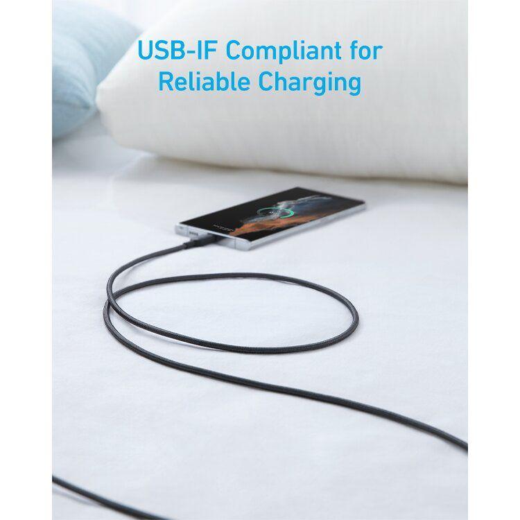 Cabo USB ANKER 322 (1,8 m - USB C - USB A - Preto), miniatura 5
