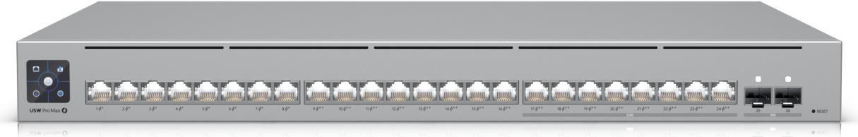 Switch Gerido UBIQUITI USW-Pro-Max-24-PoE (Gigabit Ethernet - 112 Gbit/s - L3 - Cinzento)