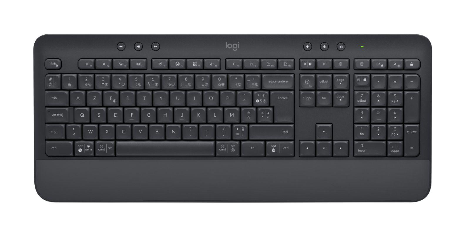 Conjunto de Teclado e Rato LOGITECH Signature MK650 Combo for Business (Francês - Interruptor de membrana - Tamanho completo - Grafite)