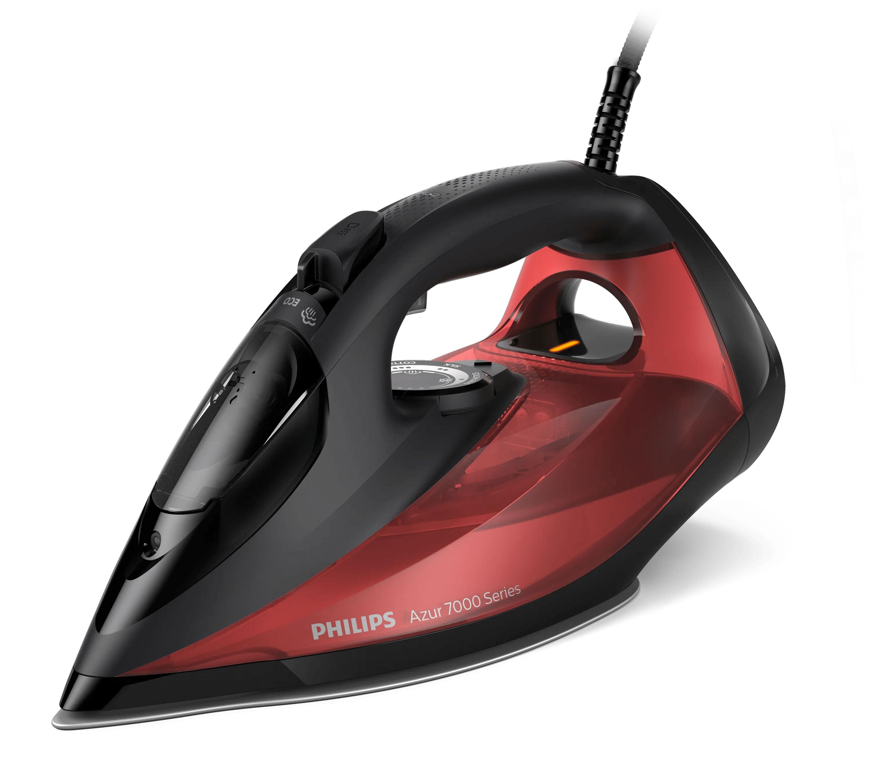 Ferro de Engomar PHILIPS DST7022/40 (2800 W - 0,3 l - Base SteamGlide Plus - Preto)