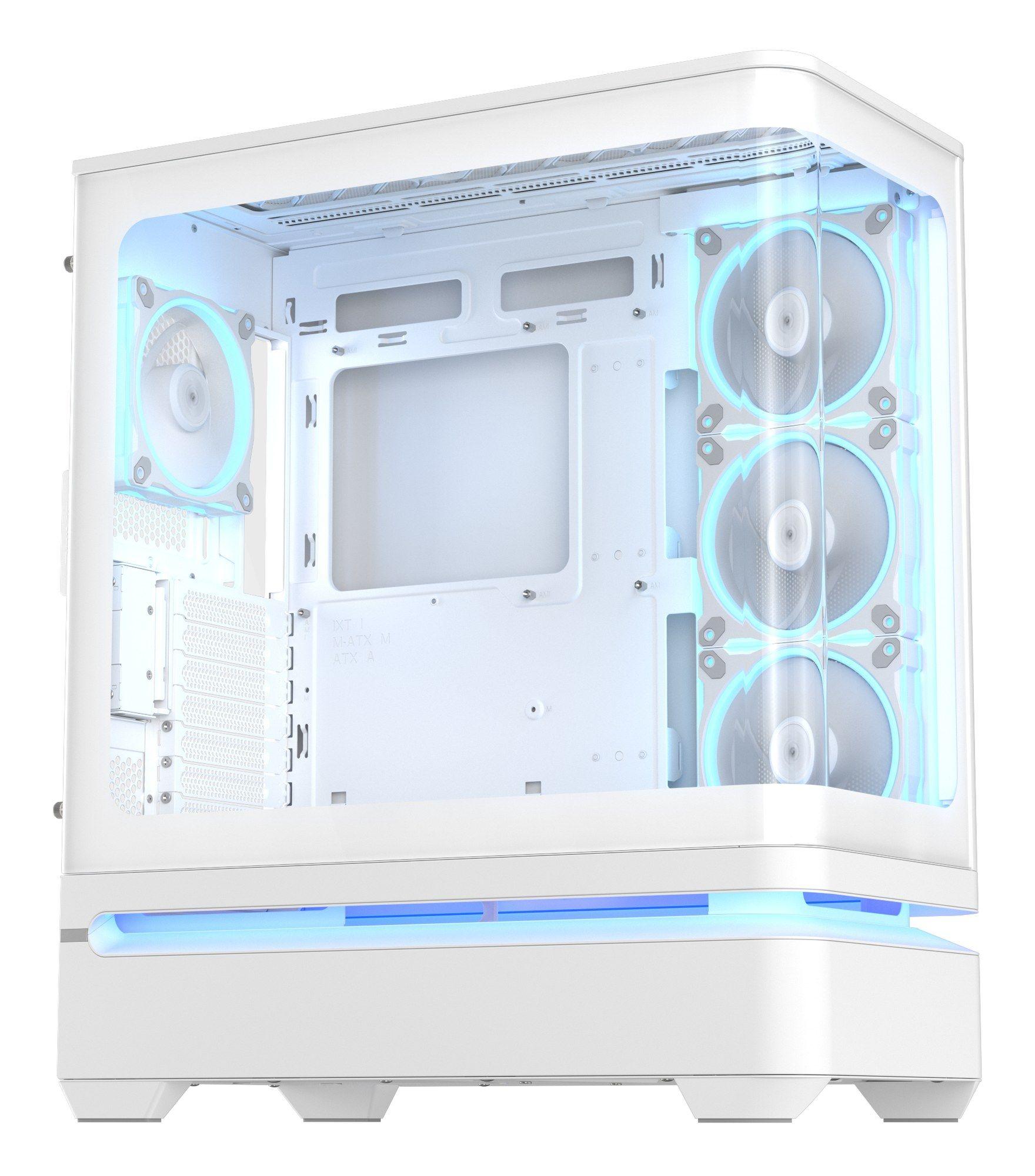 Caixa ATX ASUS PRIME AP304 TG ARGB (ATX, Micro ATX, Mini-ITX - Midi Tower - 175 mm - Branco) — miniatura 2