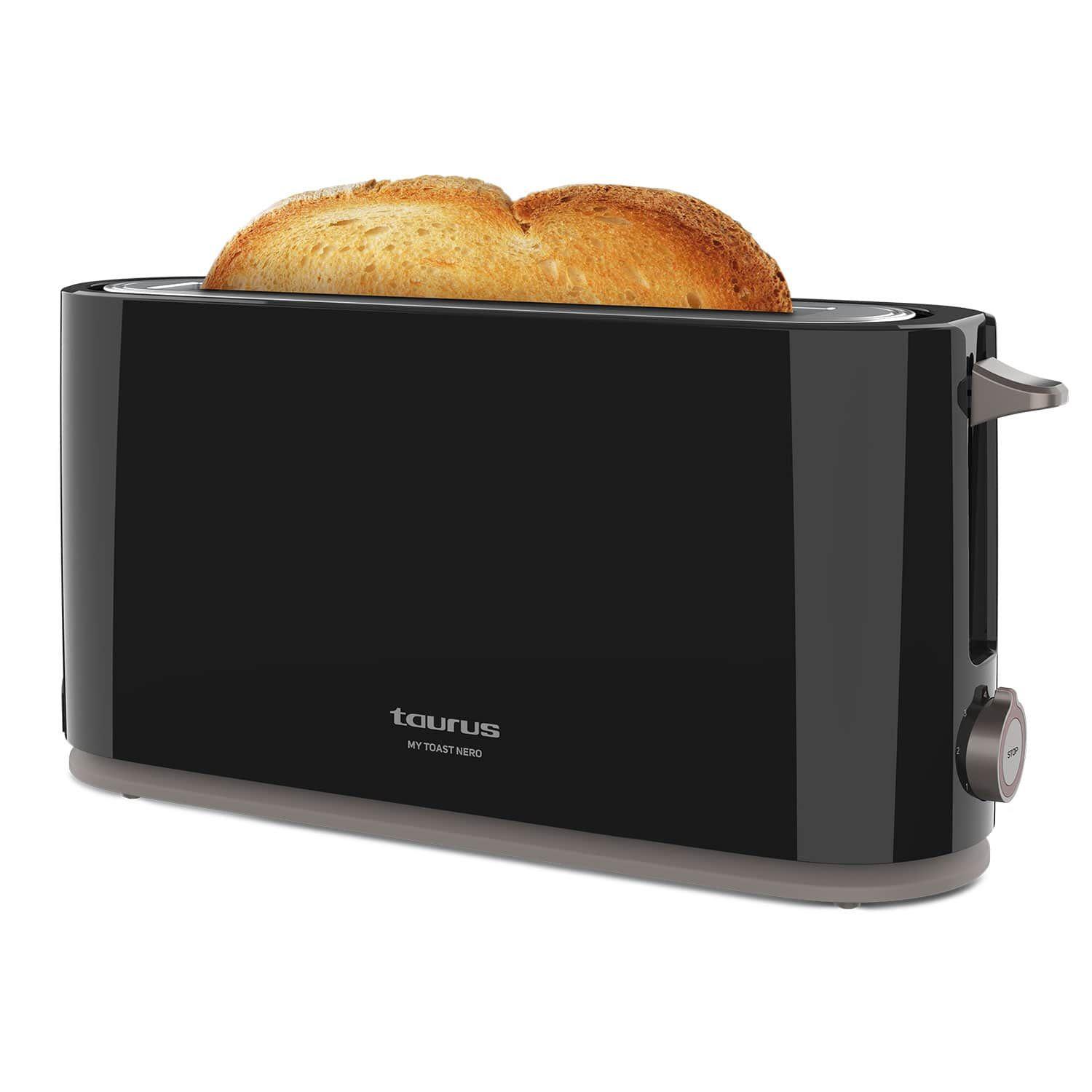 Torradeira TAURUS My Toast Nero (1000 W - 1 fatia - 26 cm - Preto)