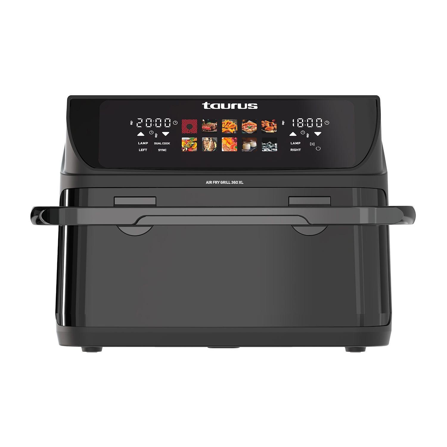 Fritadeira a Ar TAURUS AIR FRY GRILL 360 XL (2800 W - 200 °C - 60 °C - Preto)