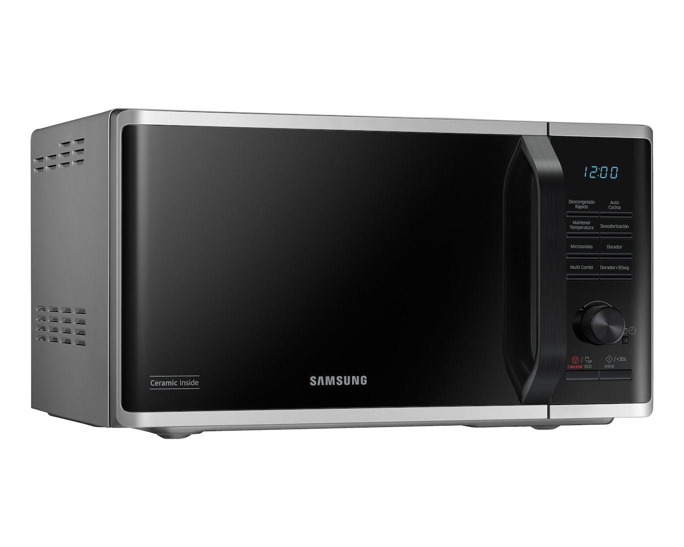 Micro-ondas Independente com Grill SAMSUNG MG23K3515AS (800 W - 1100 W - 23 l - Preto/Prateado) — miniatura 5