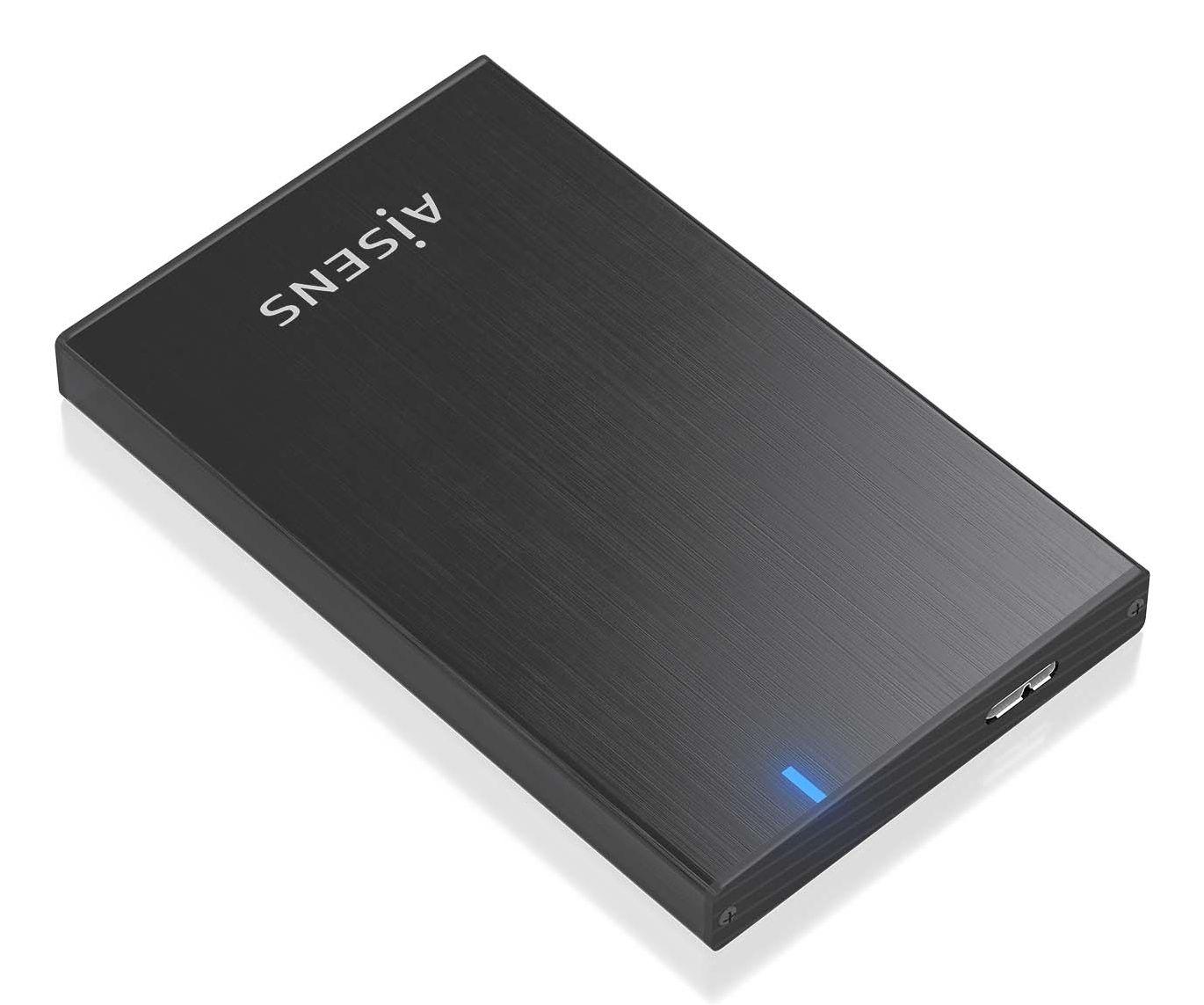 Caixa Externa AISENS ASE-2527B (2,5" SATA - USB 3.2 Gen 1 - Preto)
