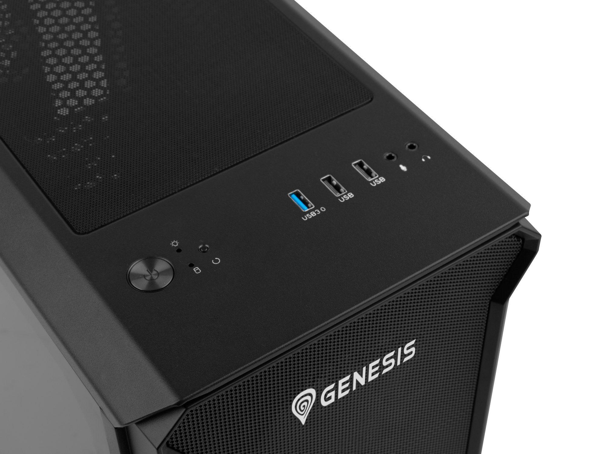 Caixa de Computador Micro Torre GENESIS Irid 503 (Micro ATX, Mini-ITX - Micro Torre - 16,3 cm - Preto) — miniatura 9