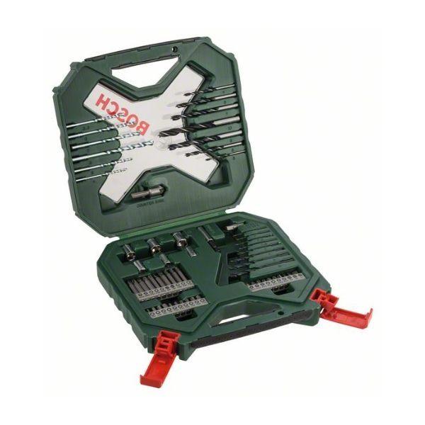 Conjunto de Brocas e Pontas de Aparafusar BOSCH X-Line Classic 2607010611 (Plástico - Verde)