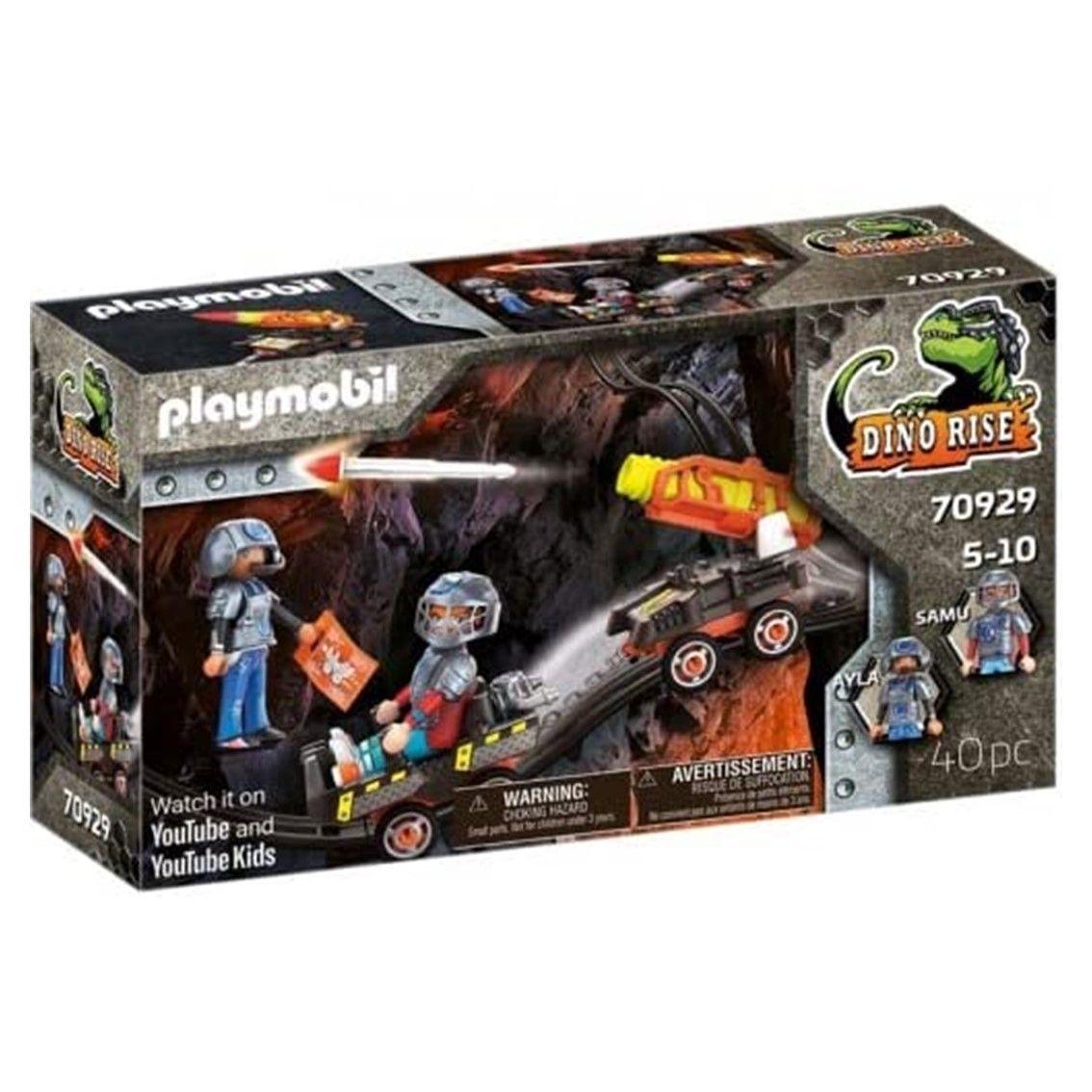 Carro Míssil PLAYMOBIL 70929 Dino Mine (4 a 10 anos - Multicor)
