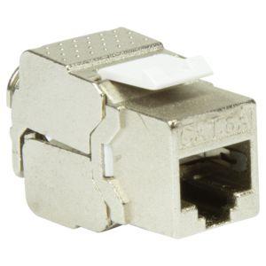 Módulo Keystone RJ45 LOGILINK NK4001 (RJ-45 - Cat6a - Metálico e Branco)