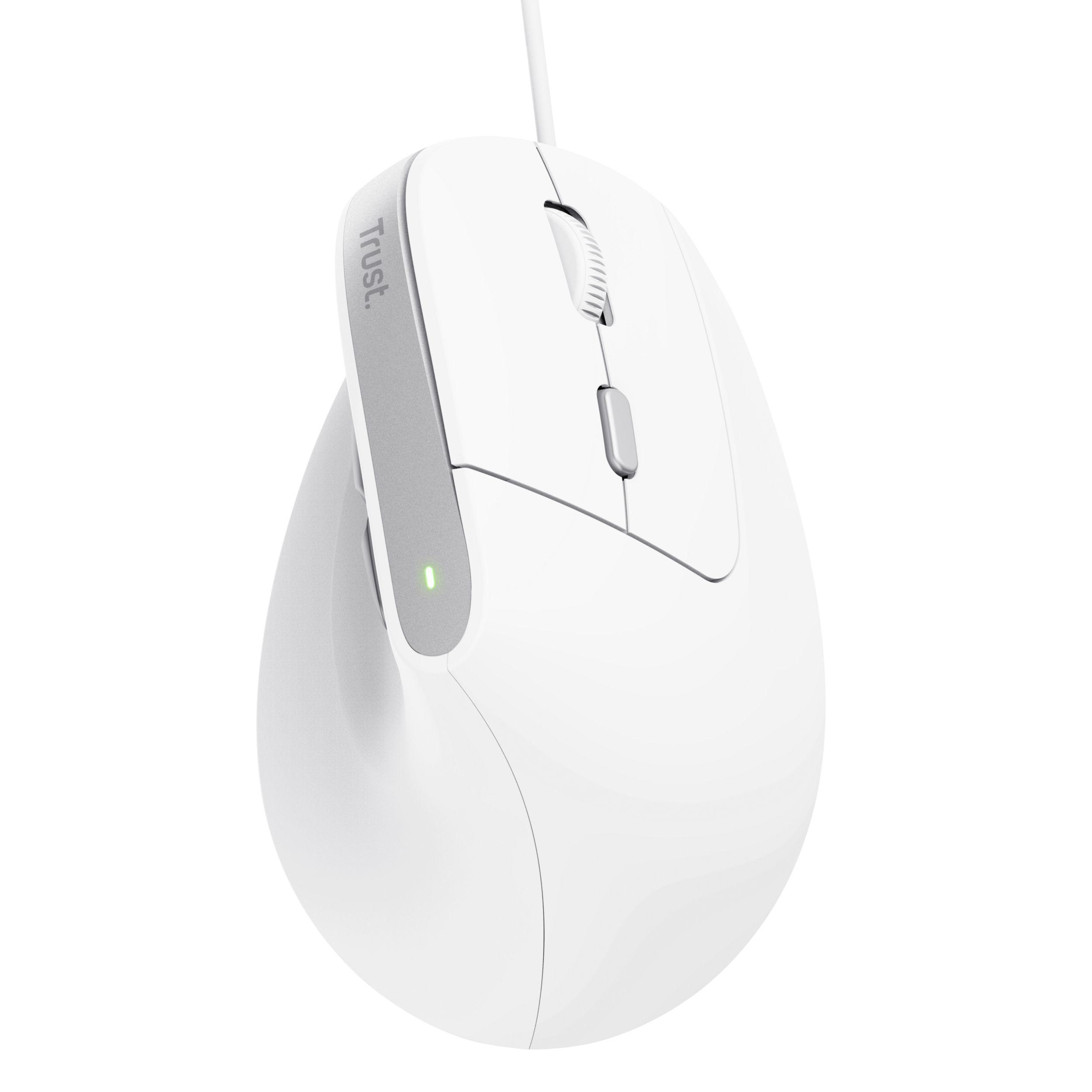 Rato TRUST Bayo II (Mão direita - 2400 DPI - Ótico - Branco) — miniatura 3