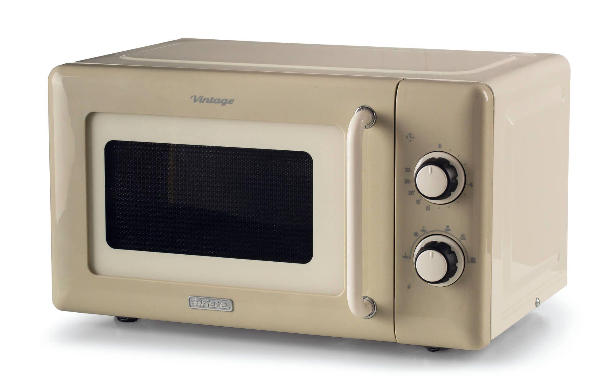 Micro-ondas Independente ARIETE Vintage Line 3960/03 (800 W - 20 l - Rotativo - Bege)