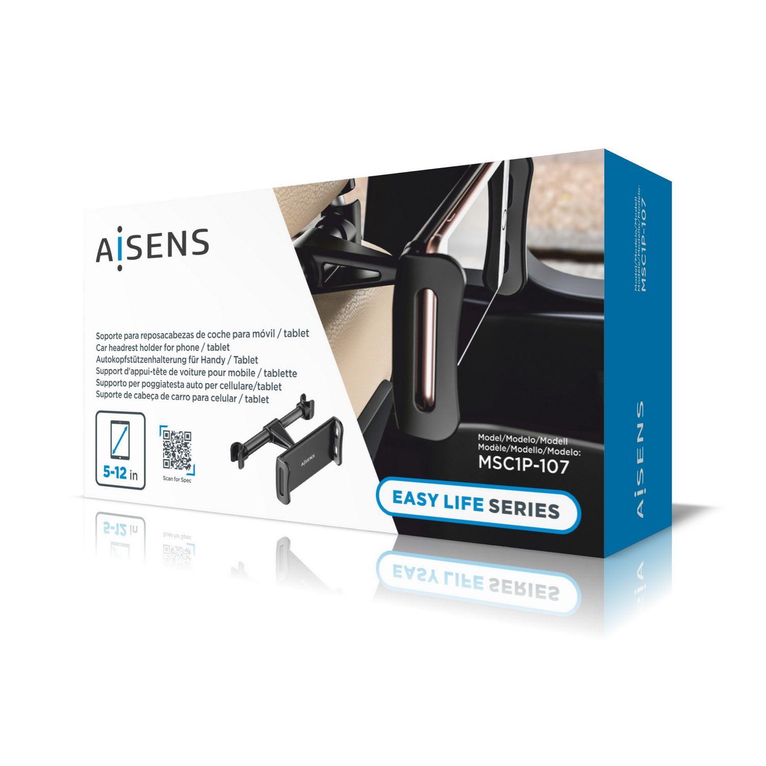 Suporte de Encosto de Cabeça AISENS MSC1P-107 (Preto) — miniatura 6