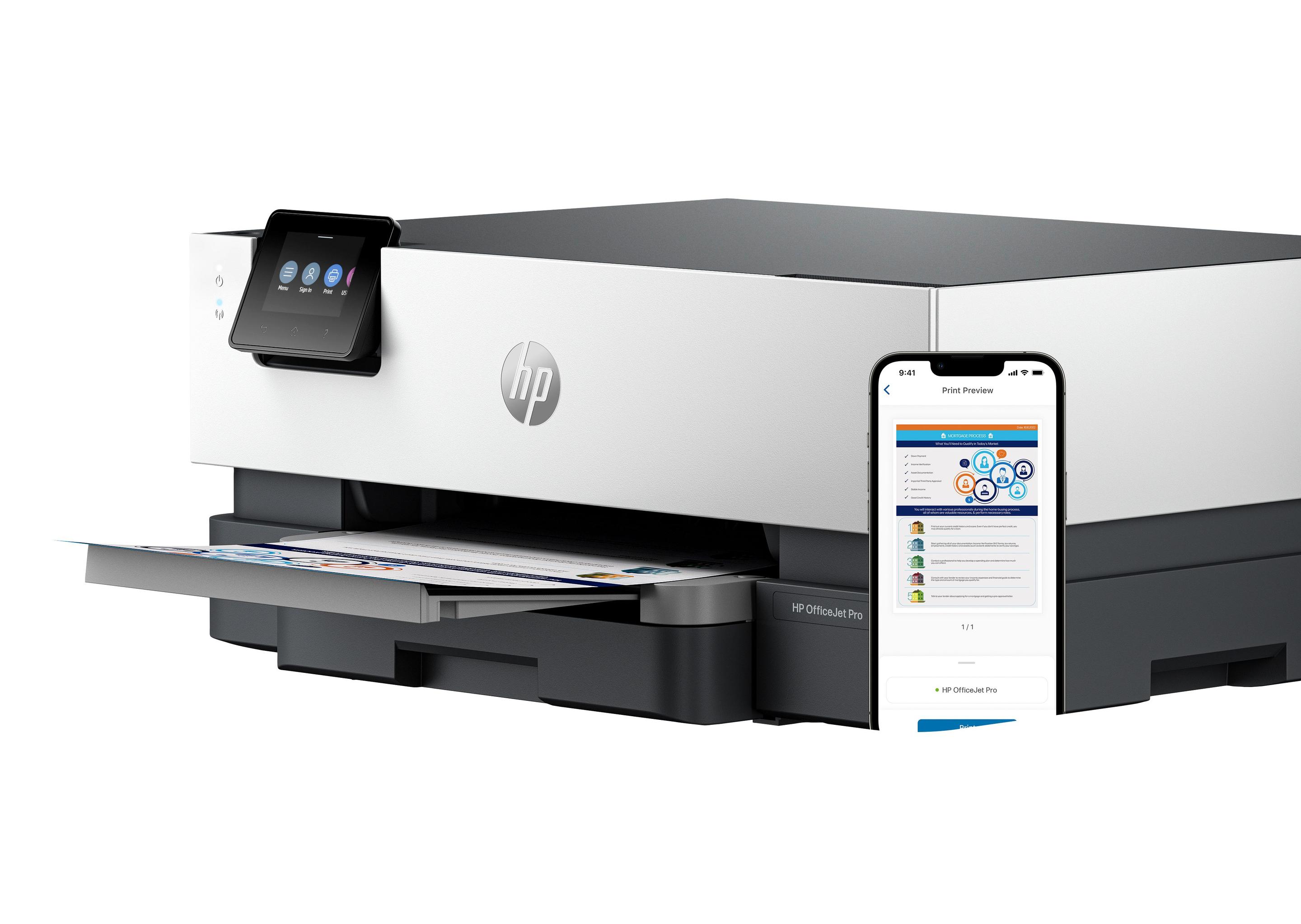 Impressora a Jato de Tinta HP OfficeJet Pro 9110b (A4 - Impressão a cores - AC - Cinzento) — miniatura 11