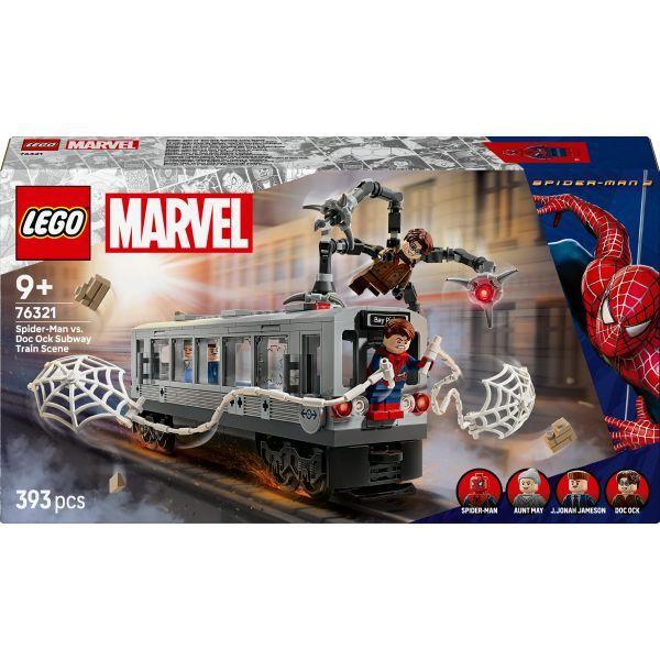 Jogo de Montagem LEGO Marvel 76321 Spider-Man vs. Doc Ock (9 anos - Multicor)