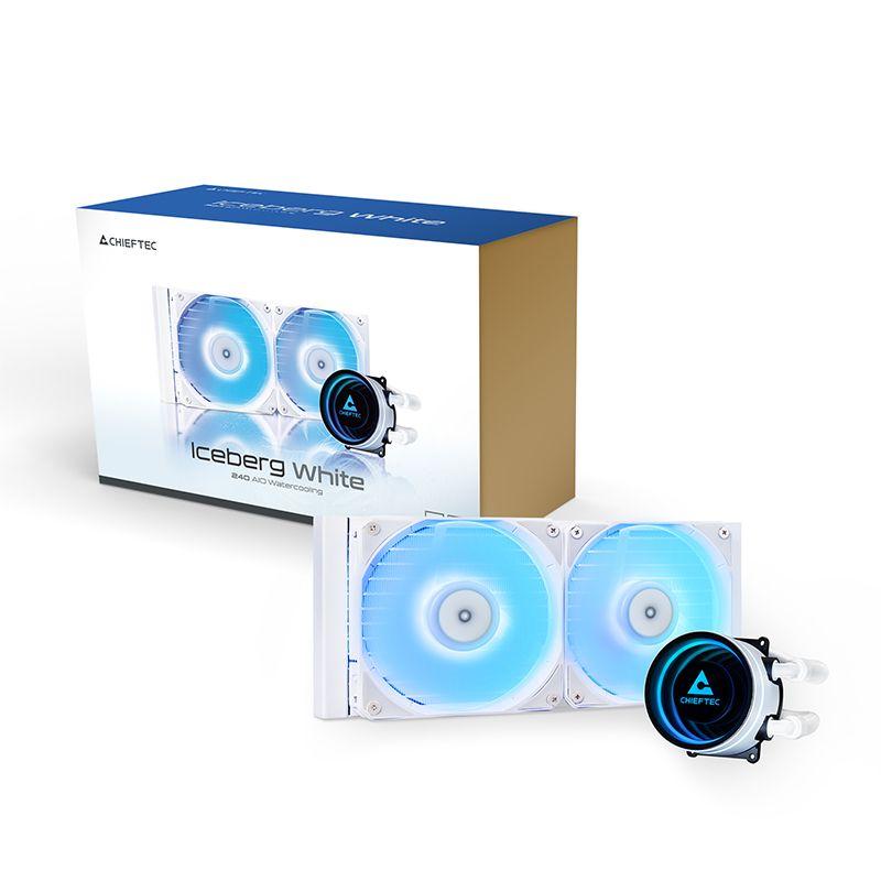 Sistema de Refrigeração Líquida para CPU CHIEFTEC ICEBERG 240-RGB-W (120 mm - 2200 RPM - Multi - Branco) — miniatura 7