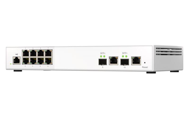 Switch QNAP QSW-M2108-2C (2,5G Ethernet - 2.5G Ethernet - 80 Gbit/s - Cinzento e Branco) — miniatura 4