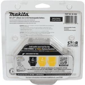 Bateria MAKITA BL1850B (Preto), imagem 1