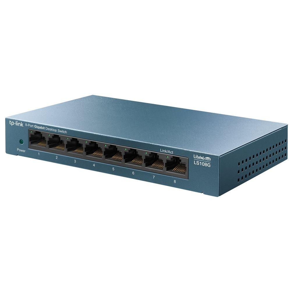 Switch TP-LINK LS108G V1 (Gigabit Ethernet - 1,5 MB - 16 Gbit/s - Azul) — miniatura 2