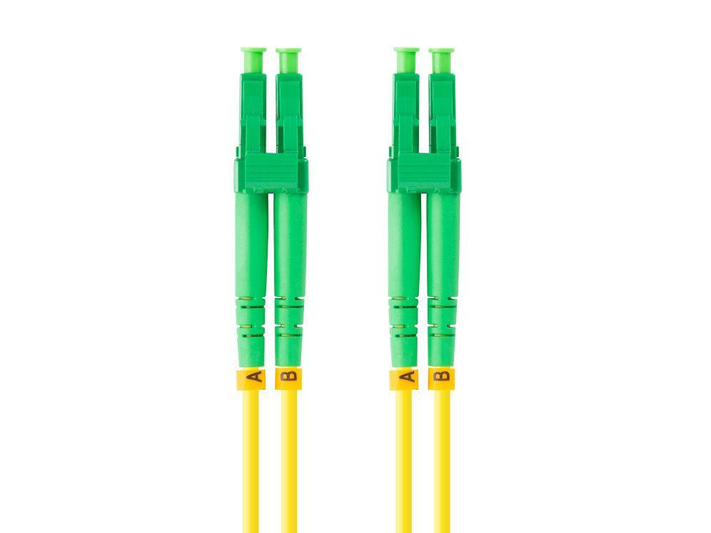 Cabo de Fibra Ótica LANBERG FO-LALA-SD11-0010-YE (1 m - LC/APC para LC/APC - Amarelo)