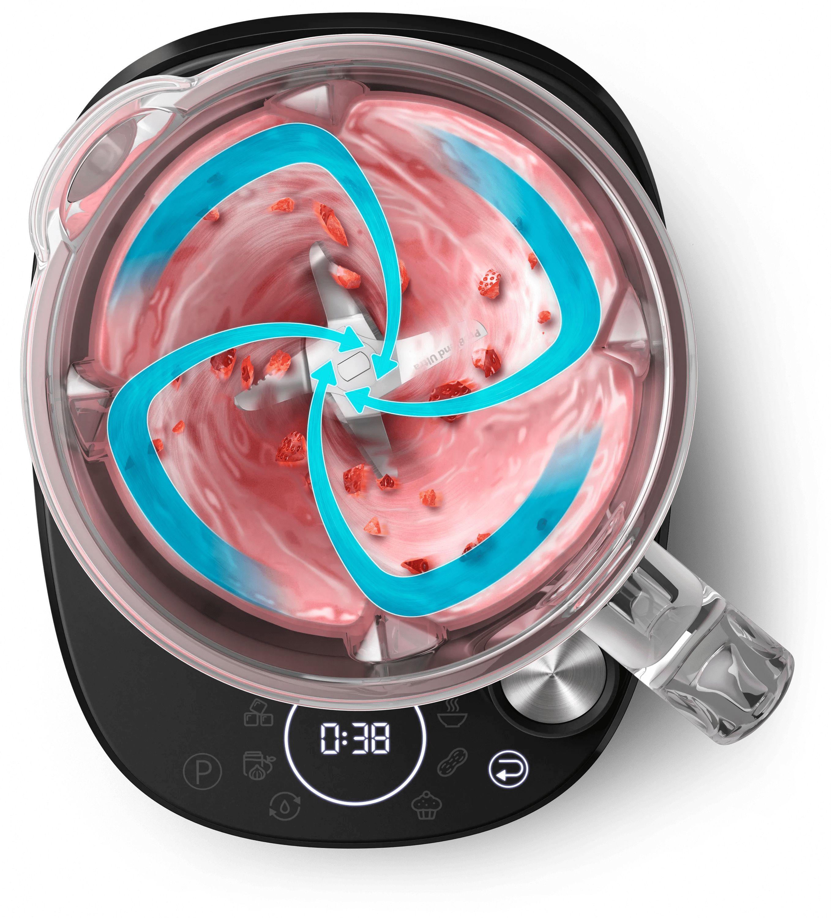 Liquidificadora PHILIPS Série 7000 HR3760/00 (Liquidificador - 1500 W - 22000 RPM - Preto e Metálico), miniatura 9