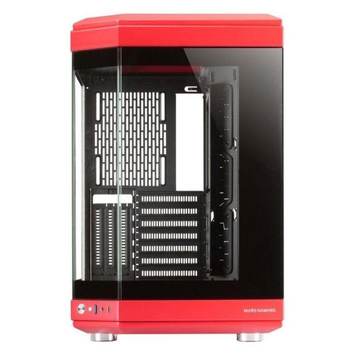 Caixa de Computador MARS GAMING MC-3T (ATX, Micro ATX, Mini-ITX - Midi Tower - 18,5 cm - Vermelho) — miniatura 3
