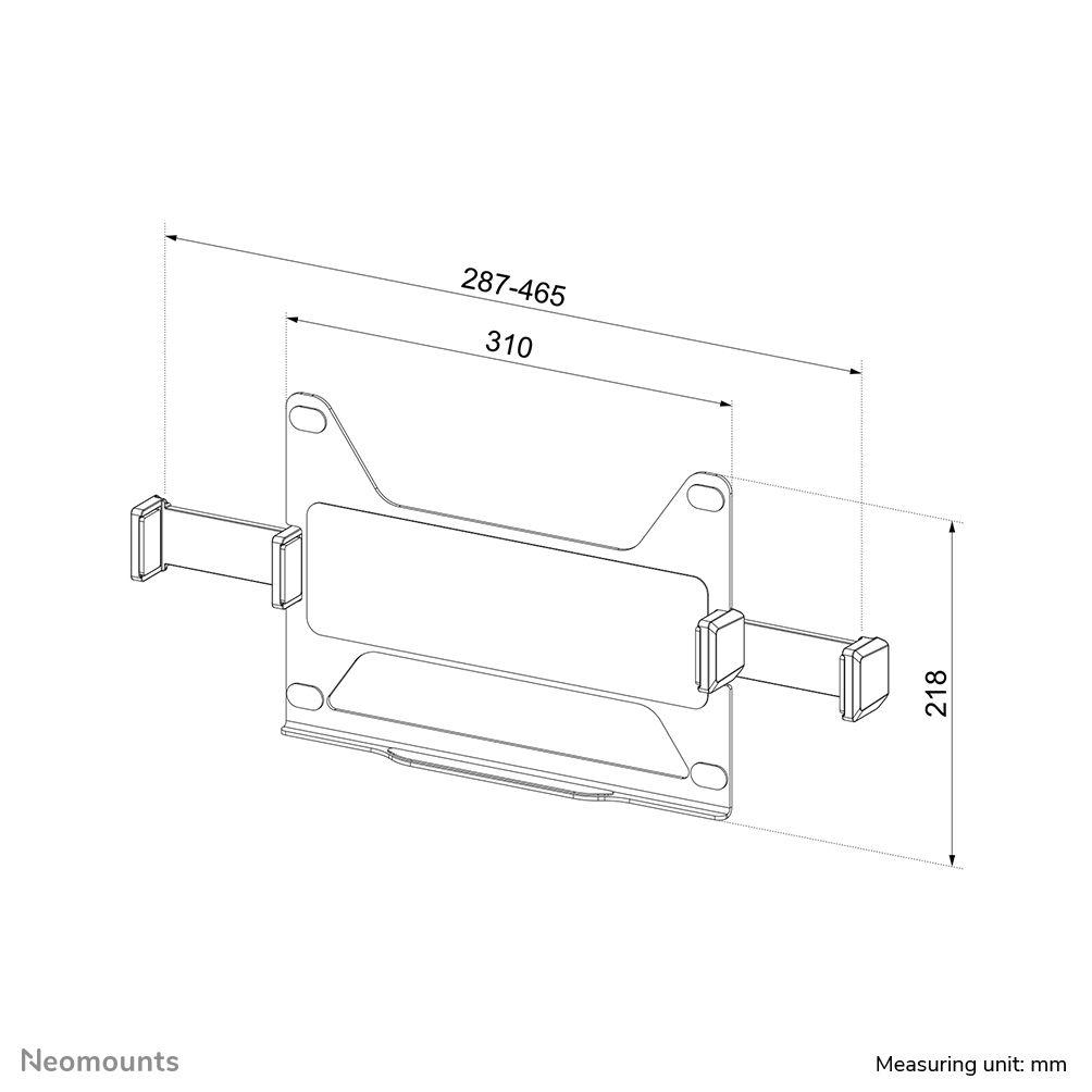 Braço para Portátil NEOMOUNTS ADS20-425BL1 (43,9 cm - Preto), miniatura 9