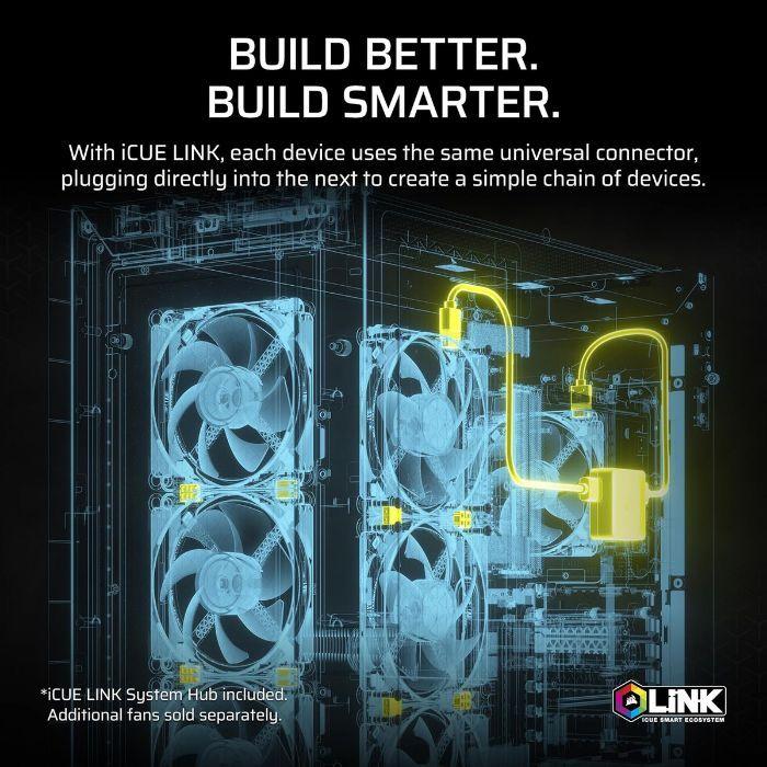 Refrigeração Líquida AIO CPU CORSAIR iCUE LINK TITAN 360 RX RGB (LGA 1700, LGA 1851, AM4, AM5 - 120 mm - 2100 RPM - Preto), miniatura 5