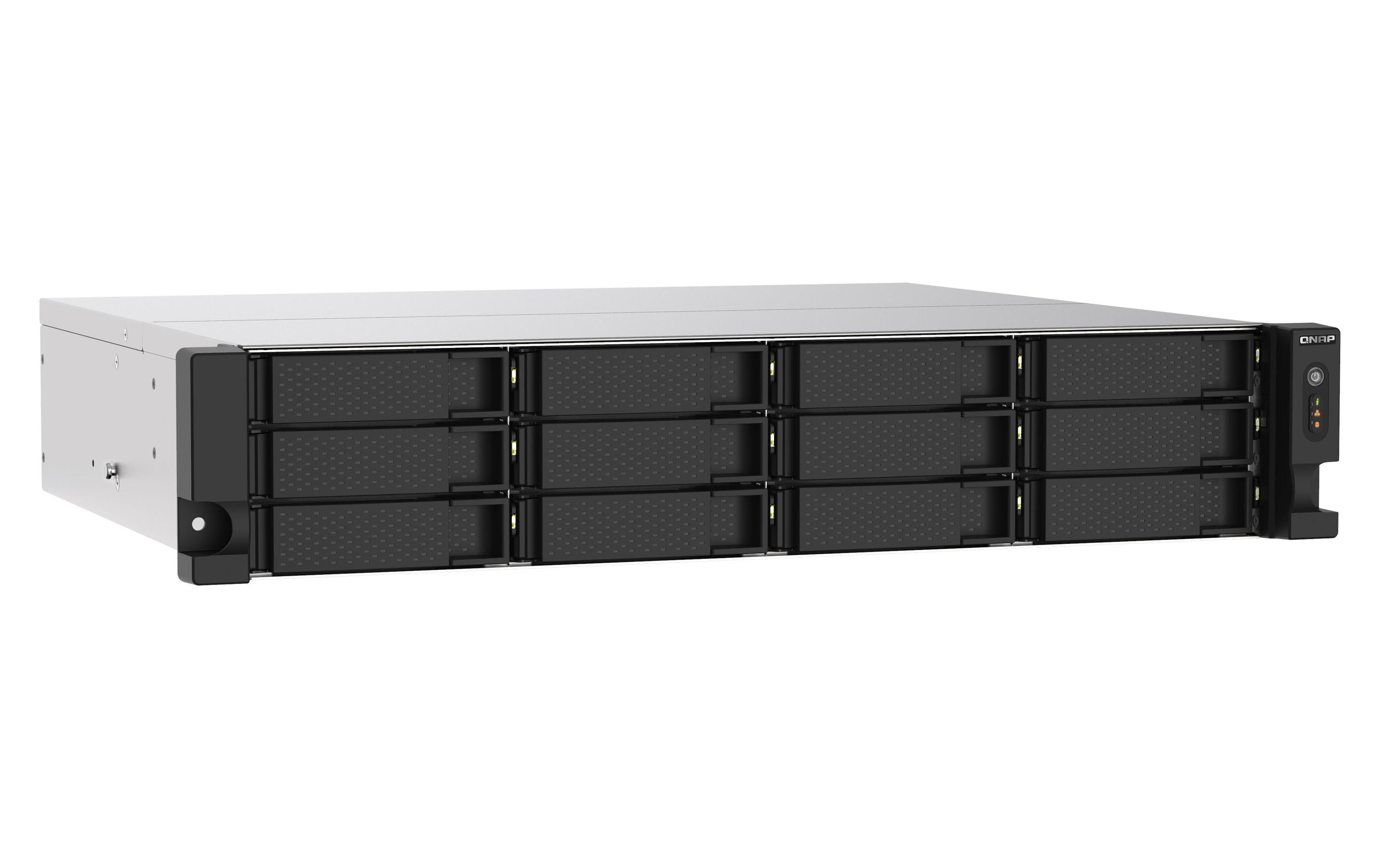 NAS QNAP TS-1273AU-RP-8G (Serial ATA II, Serial ATA III - 8 GB - 12 baias - Alumínio e Preto), miniatura 4