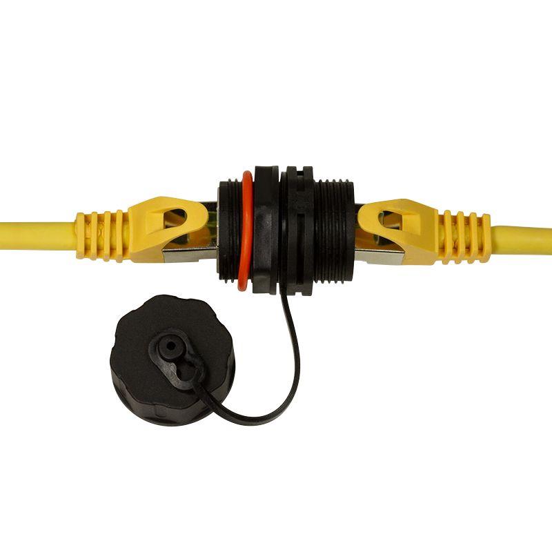 Acoplador RJ45 LOGILINK NP0083 (Preto e Laranja), miniatura 4