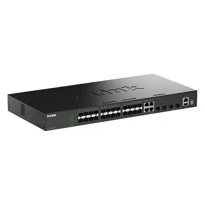 Switch D-LINK DGS-1530-28SC/E (28 portas - 4 portas combo GE/SFP - 100 Mbps, 1000 Mbps, 10 Gbps - Preto)