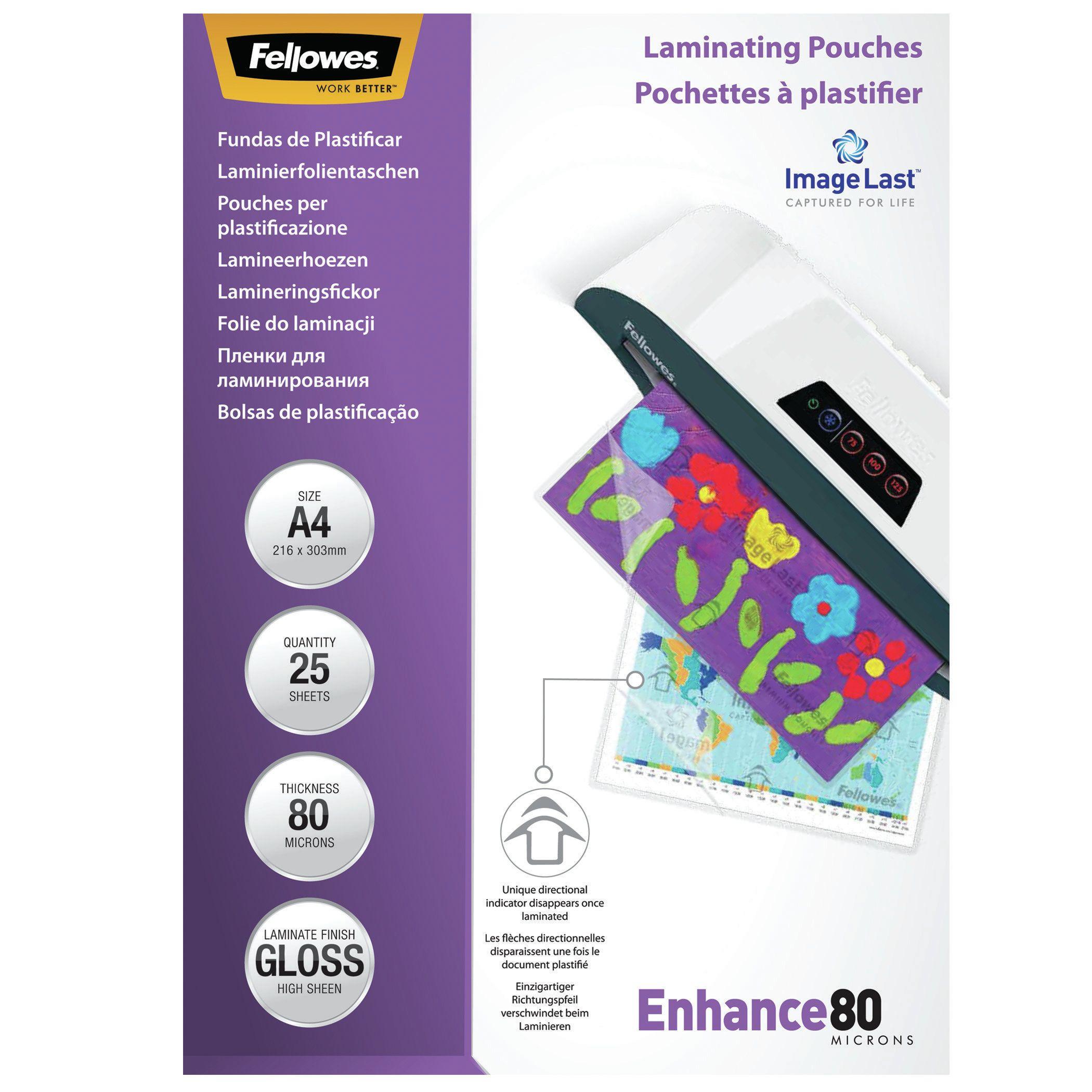 Bolsas de Plastificação FELLOWES 5396205 (Plástico - Transparente)