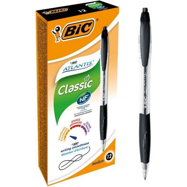 Esferográfica BIC Atlantis Soft (Plástico - Preto) — miniatura 2